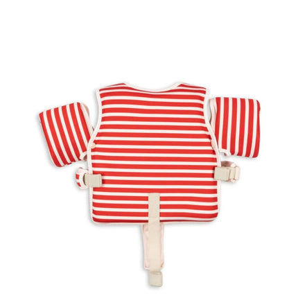Konges Slojd Veste de bain Stripe Rouge 3-6 ans