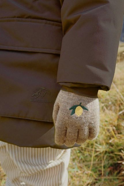 Konges Slojd 2 Pack Filla Gloves Lemon/Stripe koop je bij Babywinkel