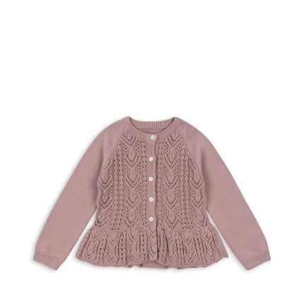 Konges Slojd Baby Vestje Cabby Frill Gota Deauville Mauve - Konges Slojd - Babywinkel - 5715681012536