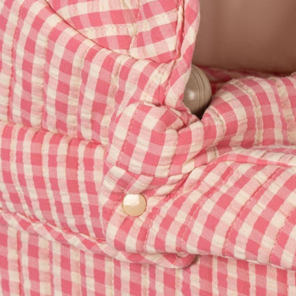 Konges Slojd Cheeky Doll Pram Bubblegum Check - Babywinkel - 5715681067345