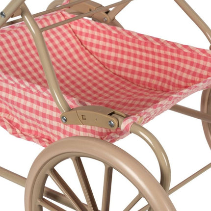 Konges Slojd Cheeky Doll Pram Bubblegum Check - Babywinkel - 5715681067345