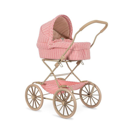 Konges Slojd Cheeky Doll Pram Bubblegum Check - Babywinkel - 5715681067345