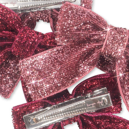Konges Slojd Haarspeldje Baby Strik Pink Mix 4St - Konges Slojd - Babywinkel - 5715681043608