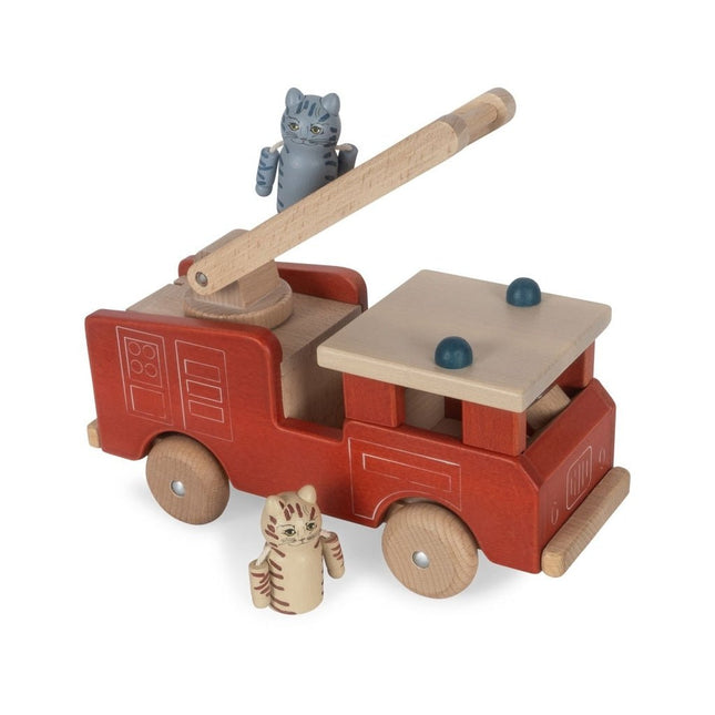 Konges Slojd Houten Speelgoed Brandweerwagen - Konges Slojd - Babywinkel - 5715404343558