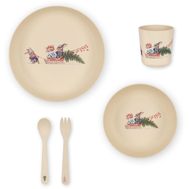 Konges Slojd Kinderservies Set Merry Christmas - Konges Slojd - Babywinkel - 5715404047999