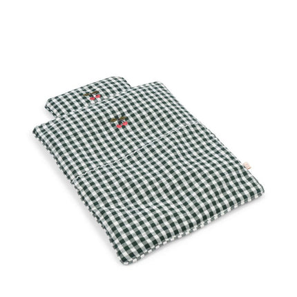 Konges Slojd Poppenbedje Beddengoed Green Check koop je bij Babywinkel