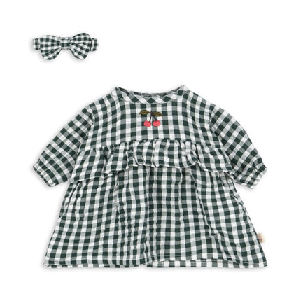 Konges Slojd Poppenkleertjes Green Check koop je bij Babywinkel