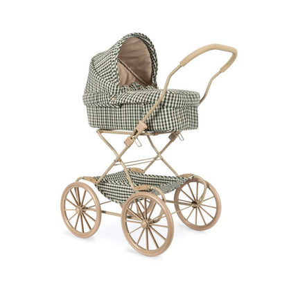 Konges Slojd Poppenwagen Smoke Pine Check koop je bij Babywinkel