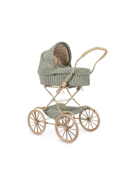 Konges Slojd Poppenwagen Smoke Pine Check koop je bij Babywinkel