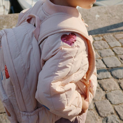 Konges Slojd Rugzak Juno Quilted Sequin Midi Cameo Rose - Konges Slojd - Babywinkel - 5715681092507