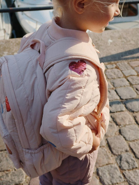 Konges Slojd Rugzak Juno Quilted Sequin Midi Cameo Rose koop je bij Babywinkel