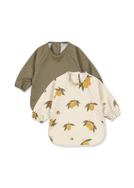 Konges Slojd Slabbetje met Mouwen Sweet And Sour/Aloe 2St - Konges Slojd - Babywinkel - 5715681044834