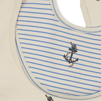 Konges Slojd Slabbetje Stripe Provence Mix 2St - Konges Slojd - Babywinkel - 5715681002483
