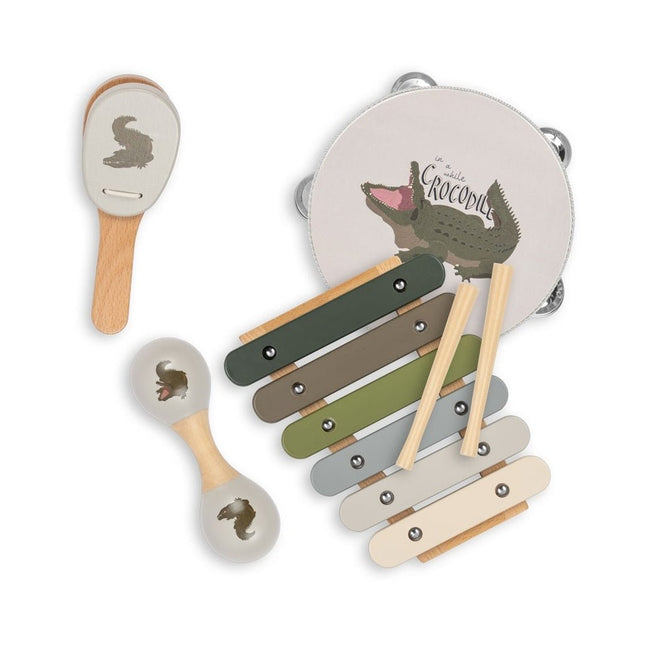 Konges Slojd Speelkoffer Muziek Set Crocodille - Konges Slojd - Babywinkel - 5715404343596