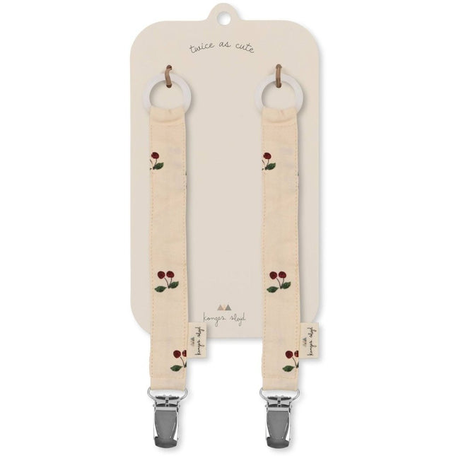 Konges Slojd Speenkoord Cherry 15cm 2st - Konges Slojd - Babywinkel - 5715404112130