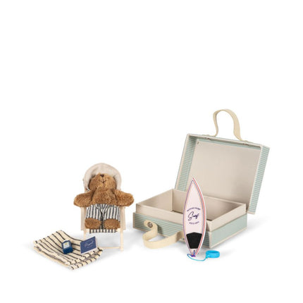 Konges Sløjd Tiny Teddy Travel Blue Stripe koop je bij Babywinkel