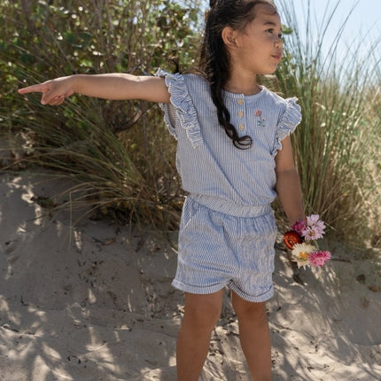 Kort tuinpak Denim Blue Stripe koop je bij Babywinkel