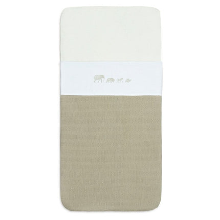 Laken Ledikant 120x150cm Animals - Olive Green - Babywinkel - 8717329376793