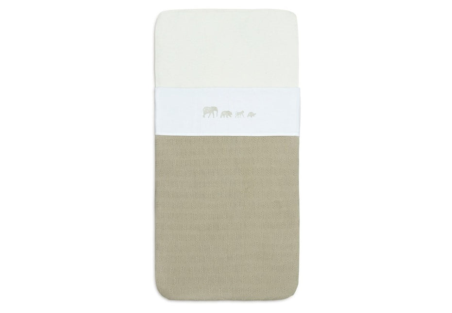 Laken Ledikant 120x150cm Animals - Olive Green - Babywinkel - 8717329376793