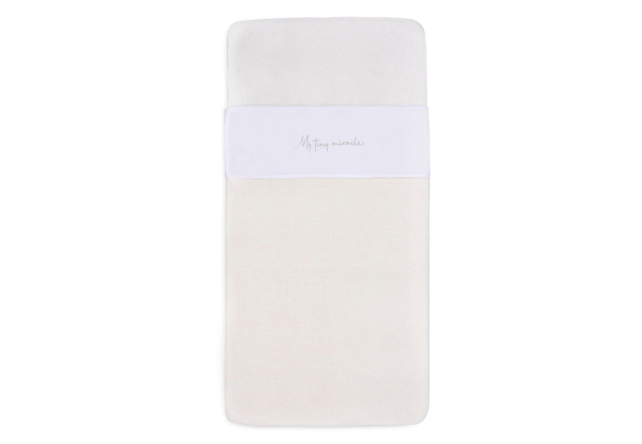 Jollein Ledikantlaken My Tiny Miracle Olive Green 120X150Cm koop je bij Babywinkel