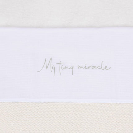 Laken Ledikant 120x150cm My Tiny Miracle - Olive Green - Babywinkel - 8717329376632