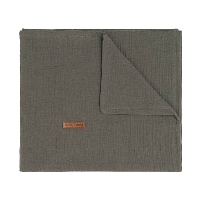 Ledikantdeken Breeze khaki - Babywinkel - 8720512369861