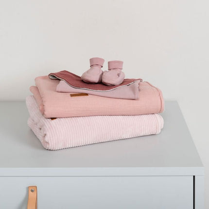 Ledikantdeken Breeze oud roze - Babywinkel - 8720512369816