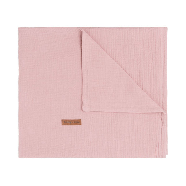 Ledikantdeken Breeze oud roze - Babywinkel - 8720512369816