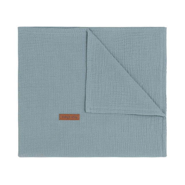 Ledikantdeken Breeze stonegreen - Babywinkel - 8720512369823
