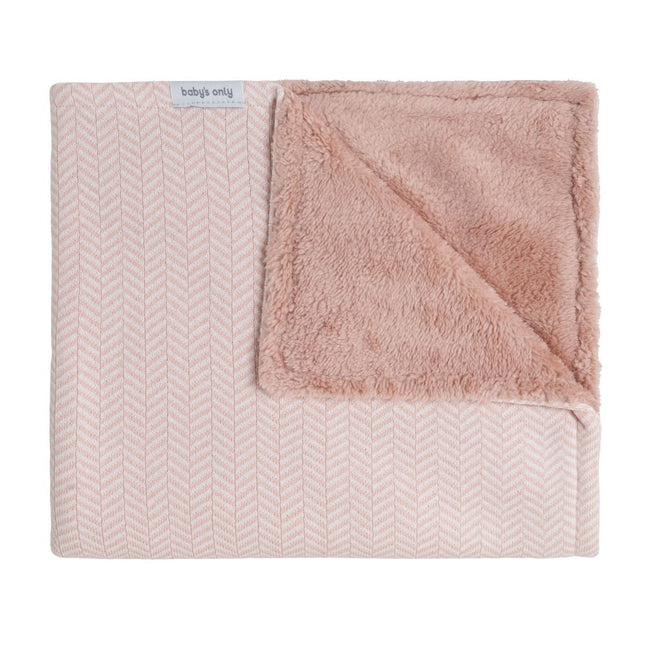 Ledikantdeken teddy Dawn blush/ecru - Babywinkel - 8721052101560