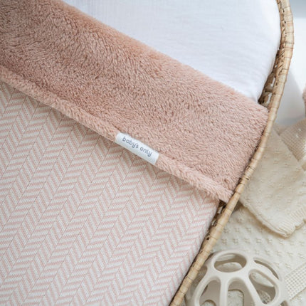 Ledikantdeken teddy Dawn blush/ecru - Babywinkel - 8721052101560