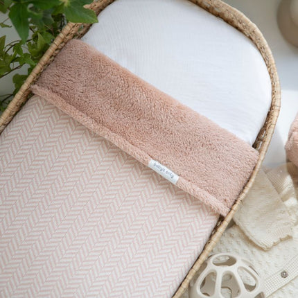 Ledikantdeken teddy Dawn blush/ecru - Babywinkel - 8721052101560