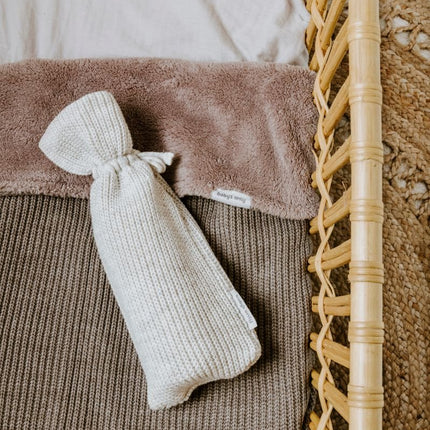 Ledikantdeken teddy Hope dusty grey - Babywinkel - 8720791352745