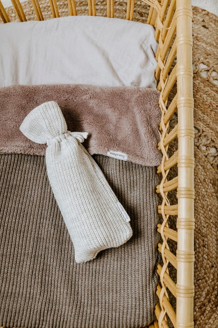 Ledikantdeken teddy Hope dusty grey - Babywinkel - 8720791352745