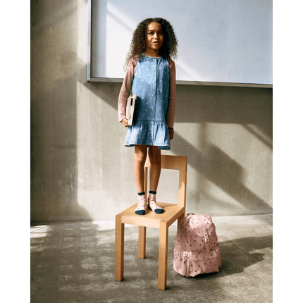 Liewood Baby Jurkje Sybilla Cherry Heart Sandy / Denim koop je bij Babywinkel