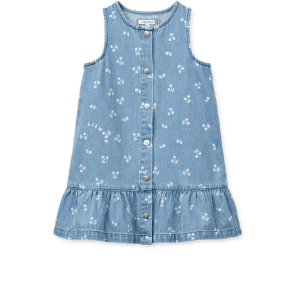 Liewood Baby Jurkje Sybilla Cherry Heart Sandy / Denim koop je bij Babywinkel