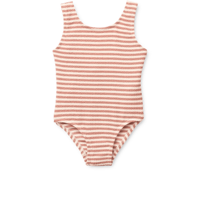 Liewood Badpak Kind Bianco Stripe Coral Blush / Crème De La Crème koop je bij Babywinkel