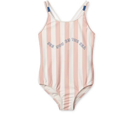 Liewood Badpak Kind Suna Stripe Sorbet Rose / Creme De La Creme koop je bij Babywinkel