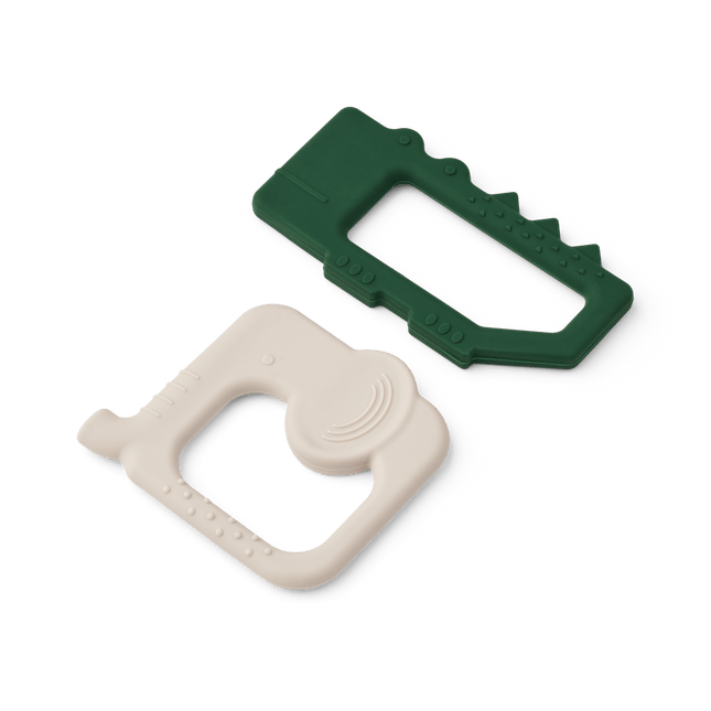 Liewood Bijtring Jonathan All Together 2 - Pack Garden Green / Sandy - Liewood - Babywinkel - 5715493378677