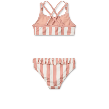 Liewood Bikini Kind Coral Blush / Creme De La Creme Stripe koop je bij Babywinkel