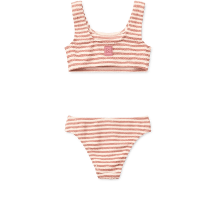 Liewood Bikini Kind Stripe Coral Blush / Crème De La Crème koop je bij Babywinkel