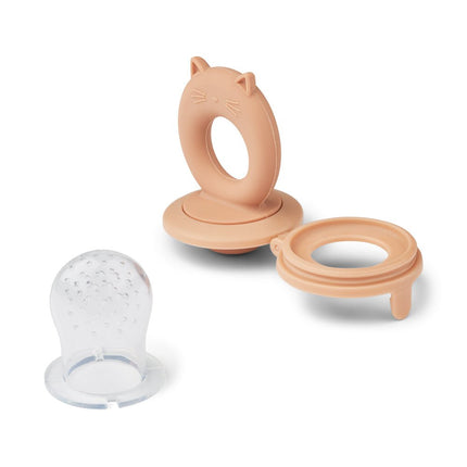 Liewood Fingerfeeder Miranda Cat Shape Tuscany Rose/Apple Blossom 2St - Liewood - Babywinkel - 5715493132231