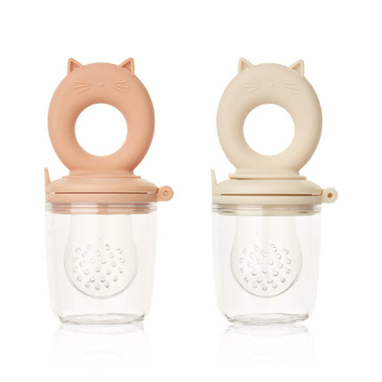 Liewood Fingerfeeder Miranda Cat Shape Tuscany Rose/Apple Blossom 2St - Liewood - Babywinkel - 5715493132231