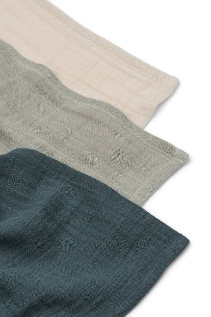 Liewood Hydrofiele Doek Lewis Dove Blue 3St koop je bij Babywinkel