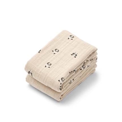 Liewood Hydrofiele Doek Lewis Mini Panda/ Sandy 2St koop je bij Babywinkel