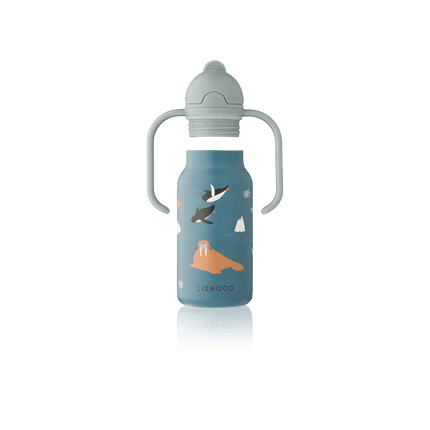 Liewood Kimmie Waterfles Arctic Sea / Ocean view 250ml koop je bij Babywinkel
