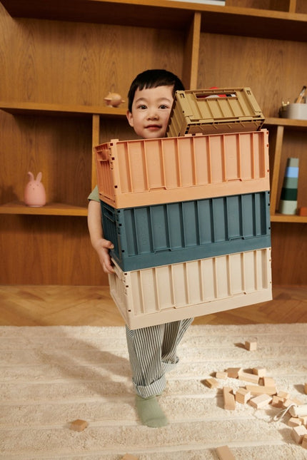 Liewood Opbergbakjes Weston Whale Blue L koop je bij Babywinkel