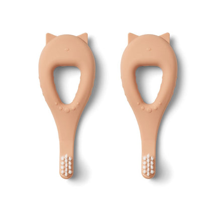 Liewood Tandenborstel Janelle Cat Tuscany Rose 2St - Liewood - Babywinkel - 5715493134990