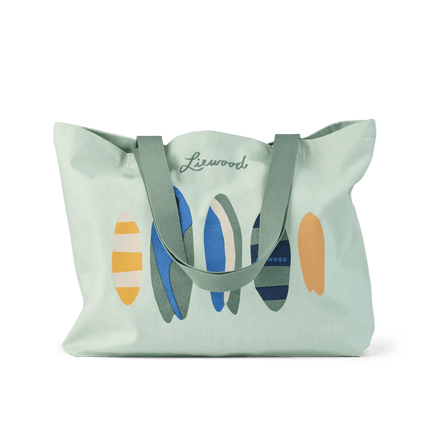 Liewood Totebag Boards / Light Peppermint koop je bij Babywinkel
