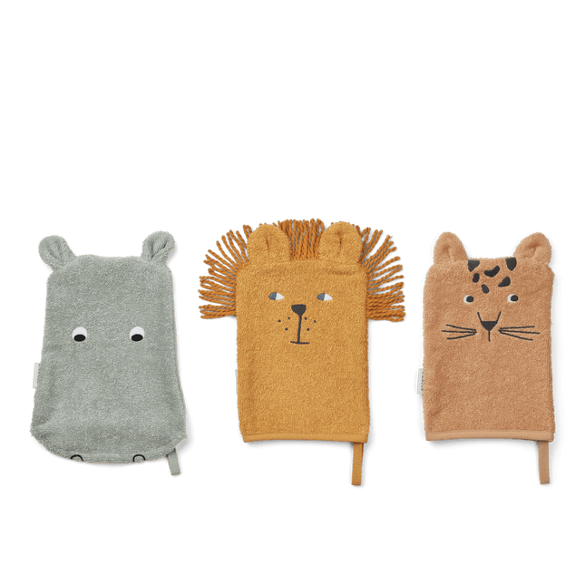 Liewood Washandje Sylvester Safari 3St koop je bij Babywinkel